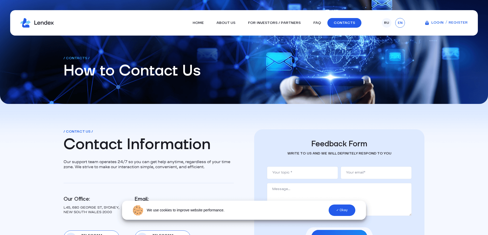 Screenshot for lendex.cc - 1