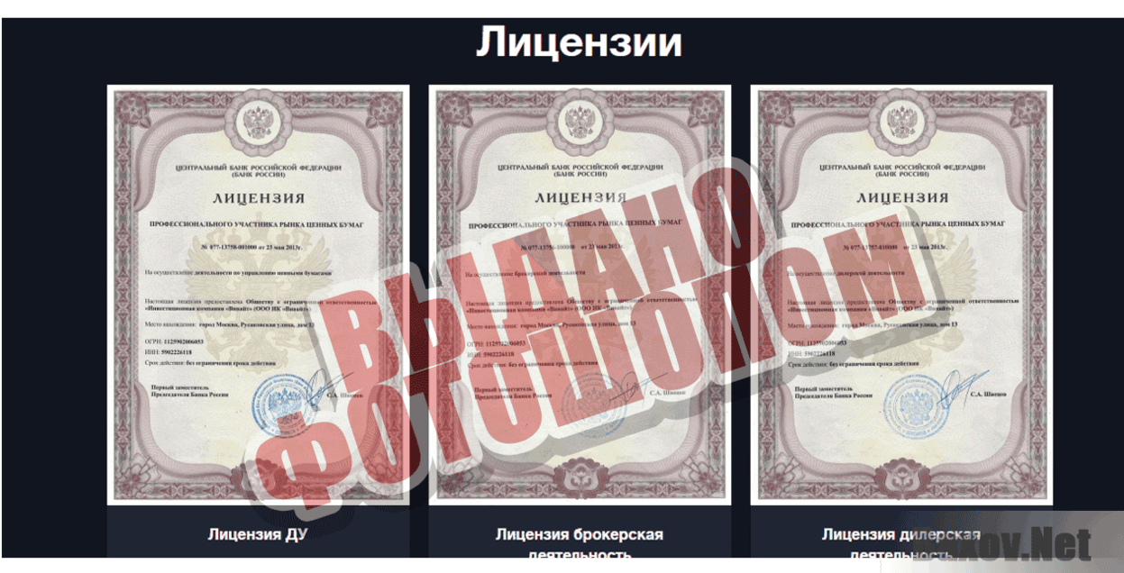 Вивайт - Инвестиции и трейдинг Выдано фотошопом