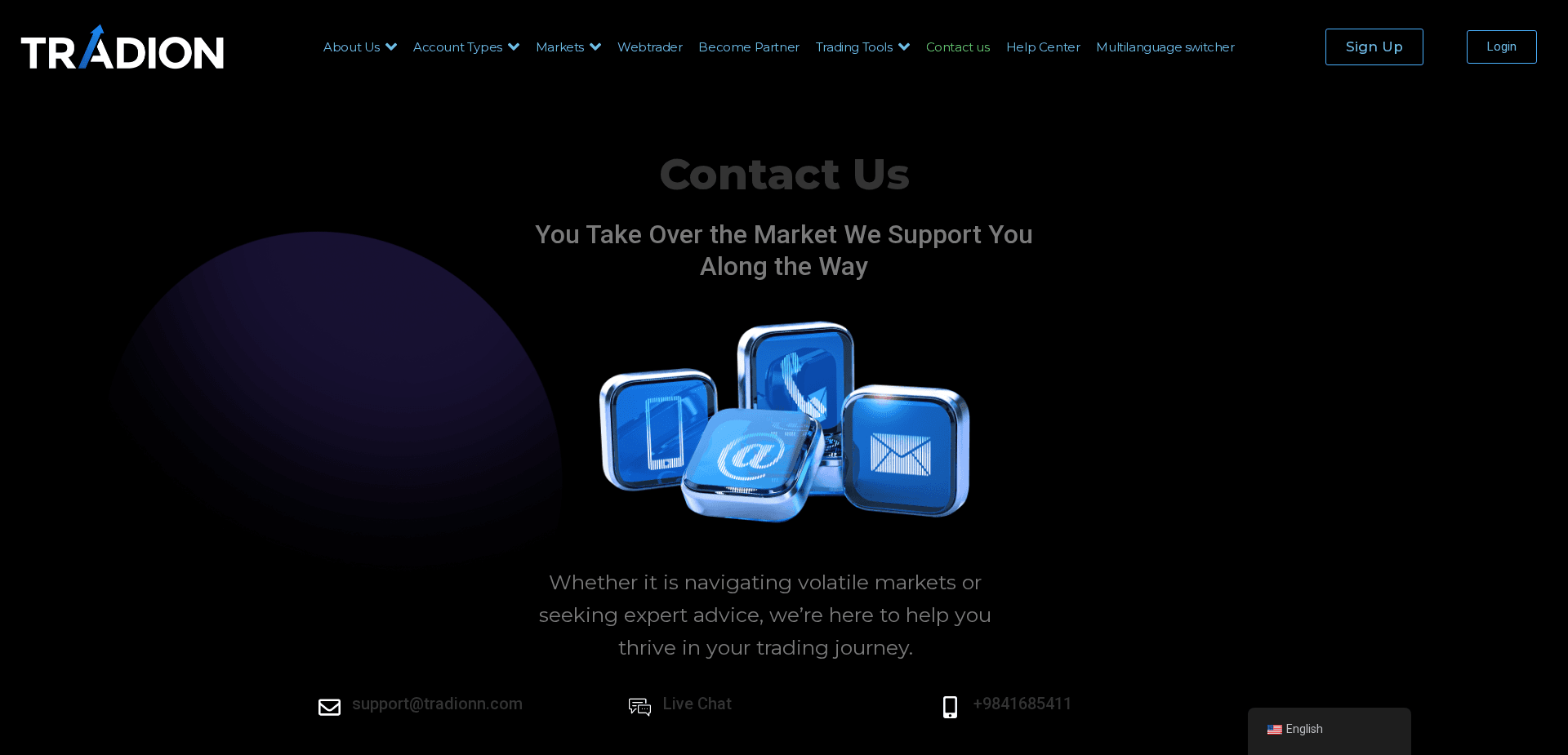 Screenshot for tradionn.com - 1