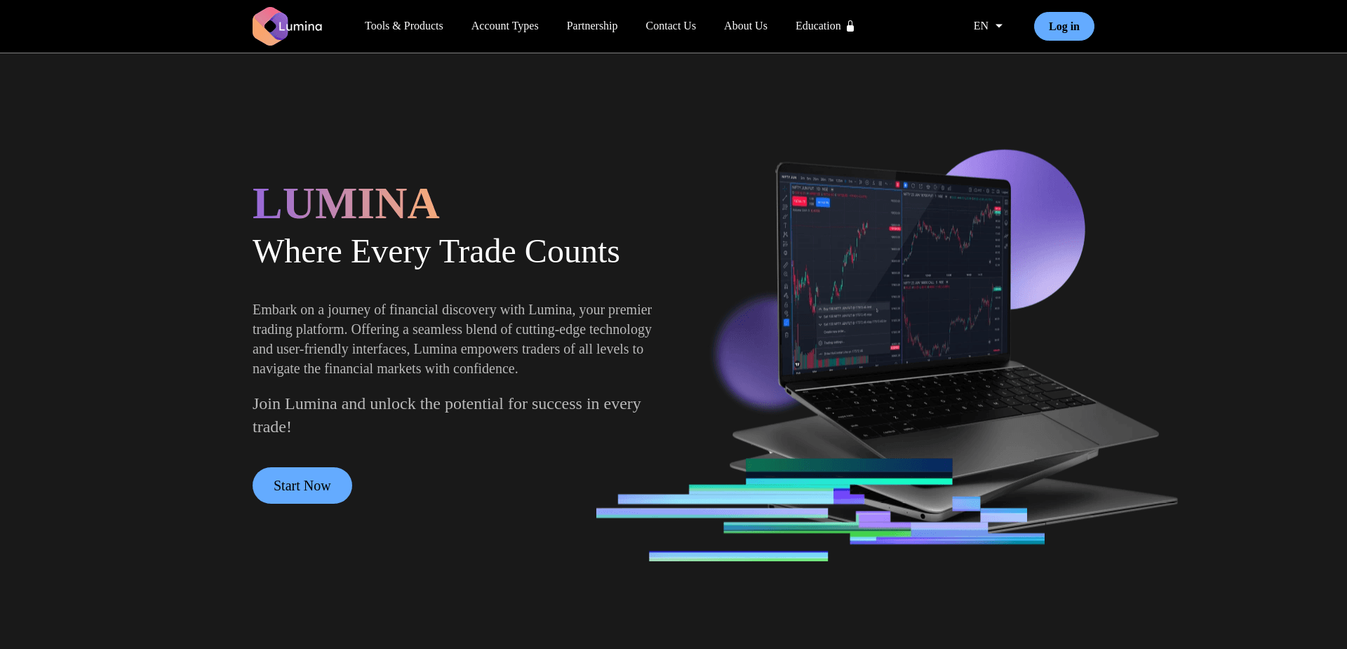 Screenshot for lumina-platform.org - 1