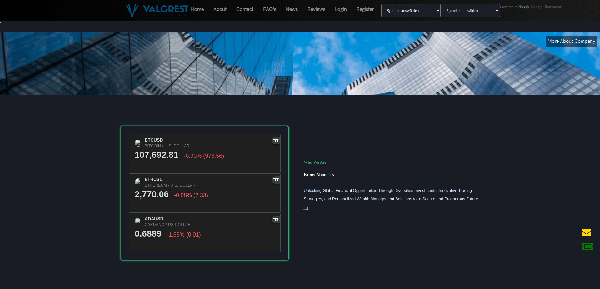 Screenshot for valcrestxcapi.com - 3