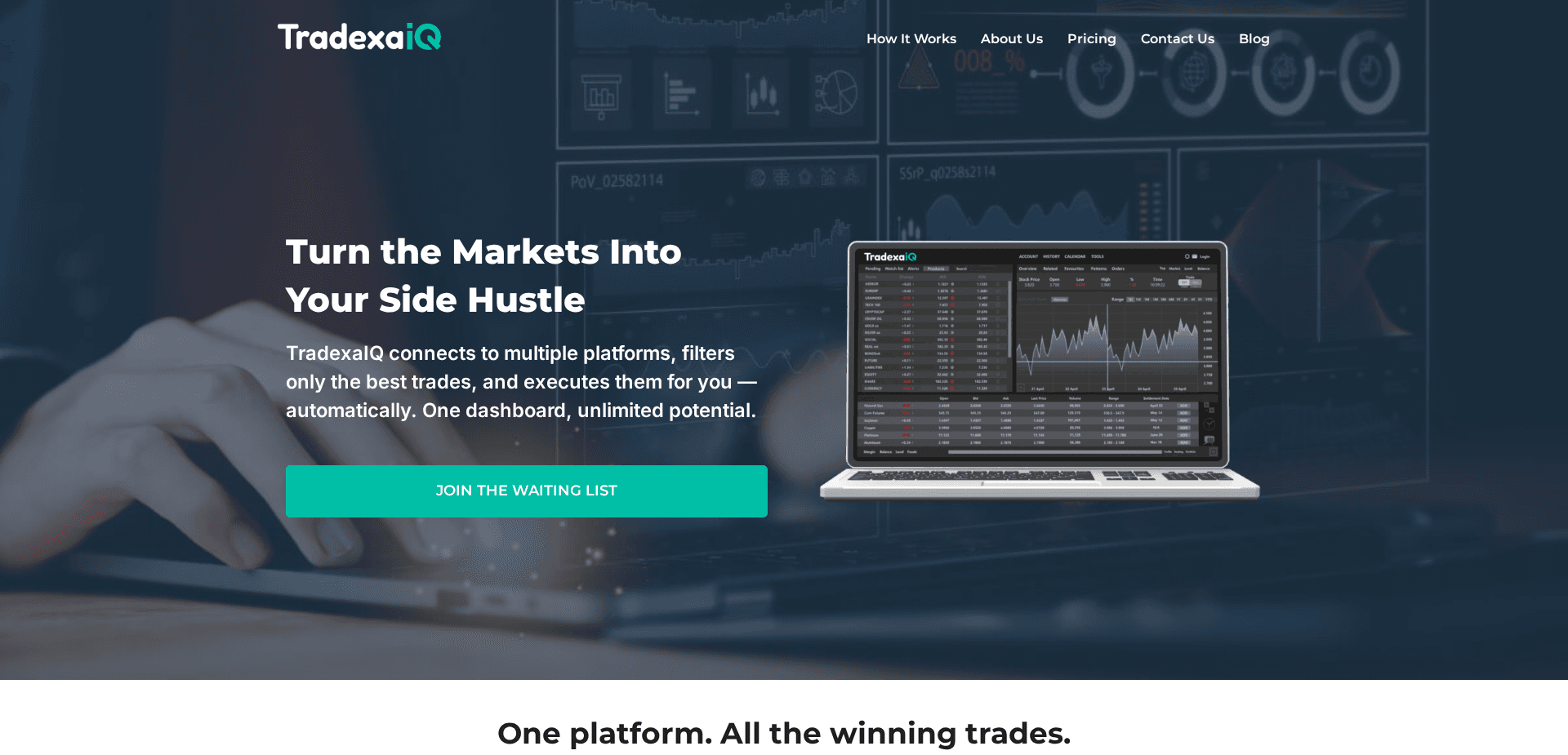 Screenshot for tradexaiq.com - 0