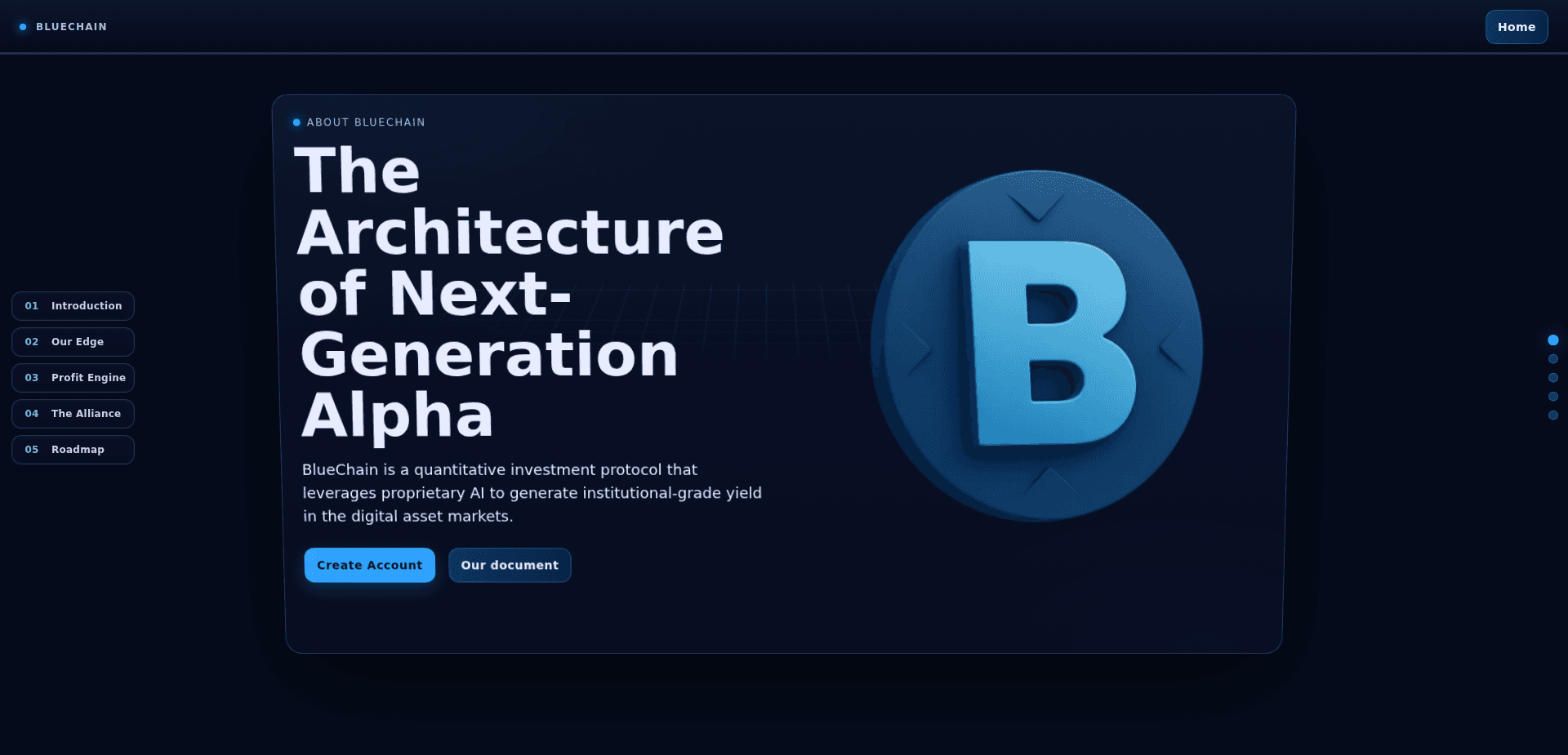 Screenshot for bluechain.cc - 1