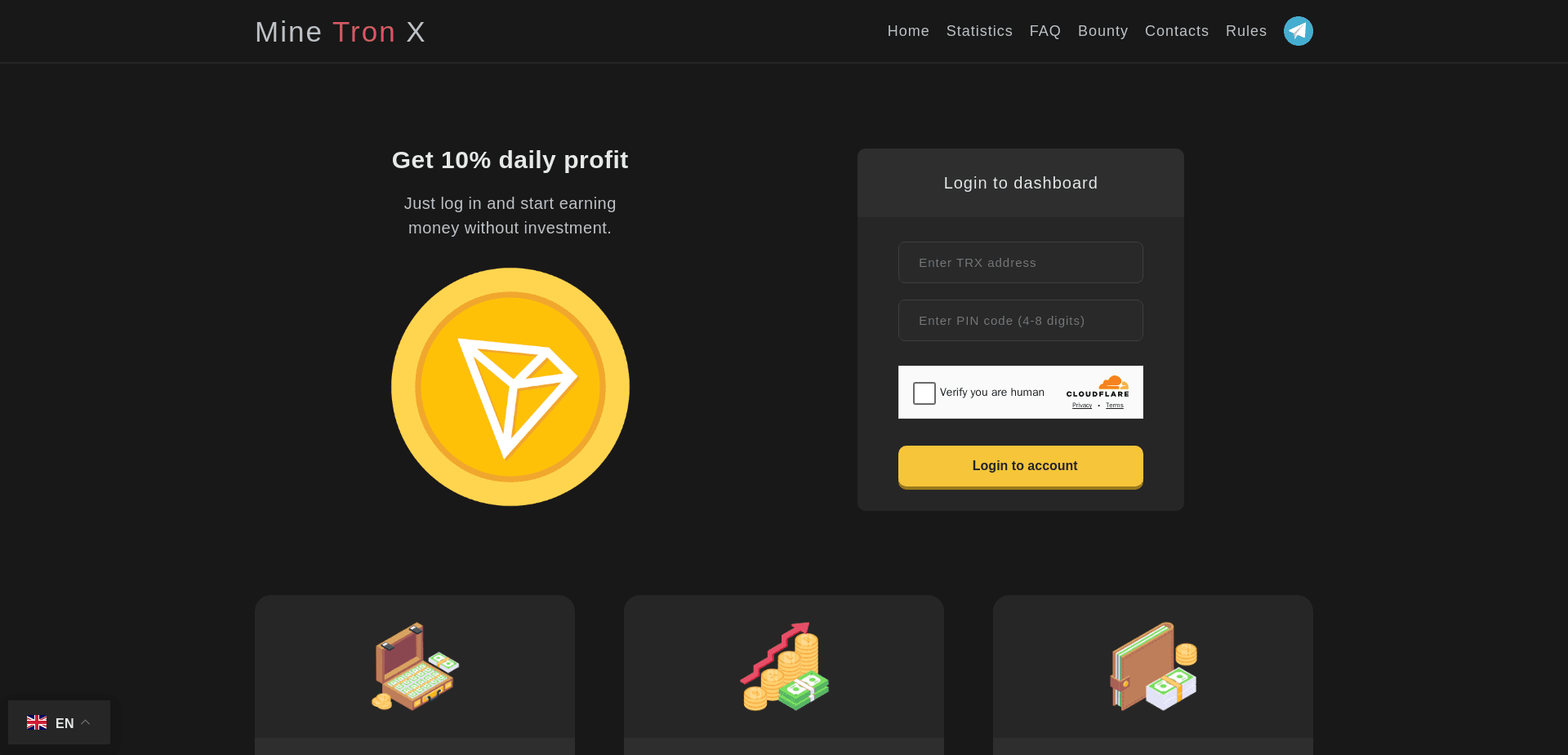 Screenshot for minetronx.net - 2