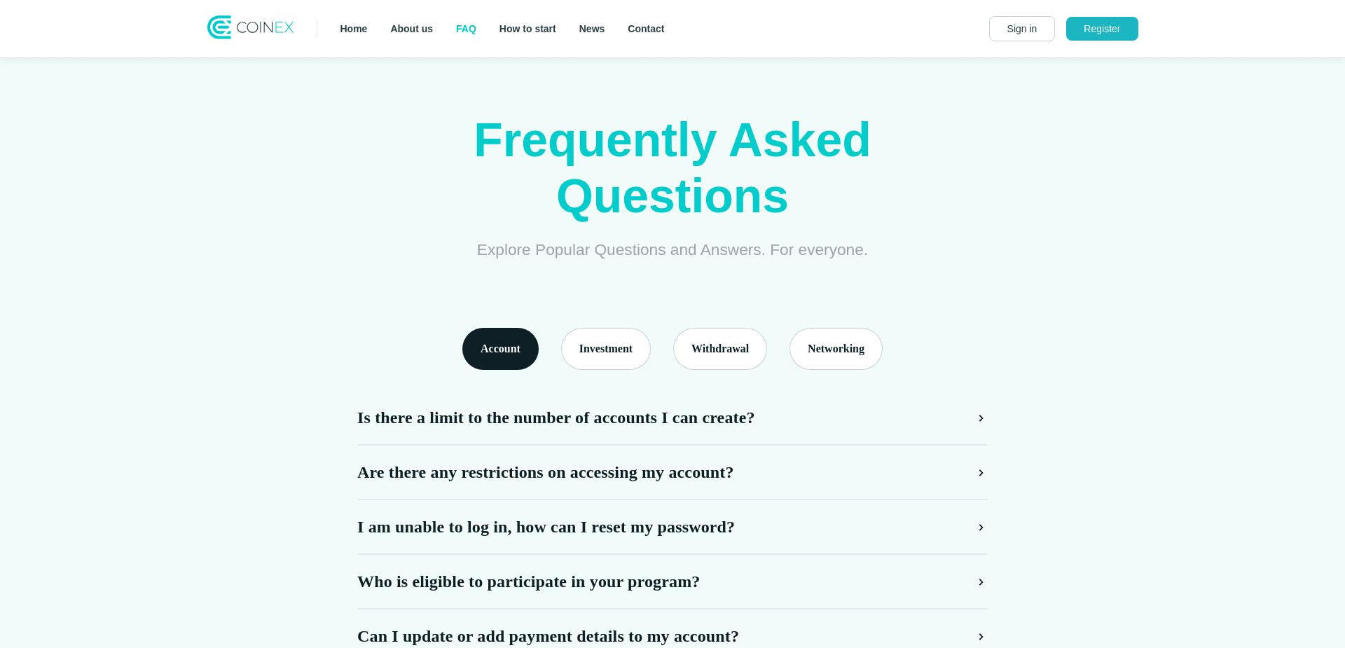 Screenshot for coinex.ltd - 1