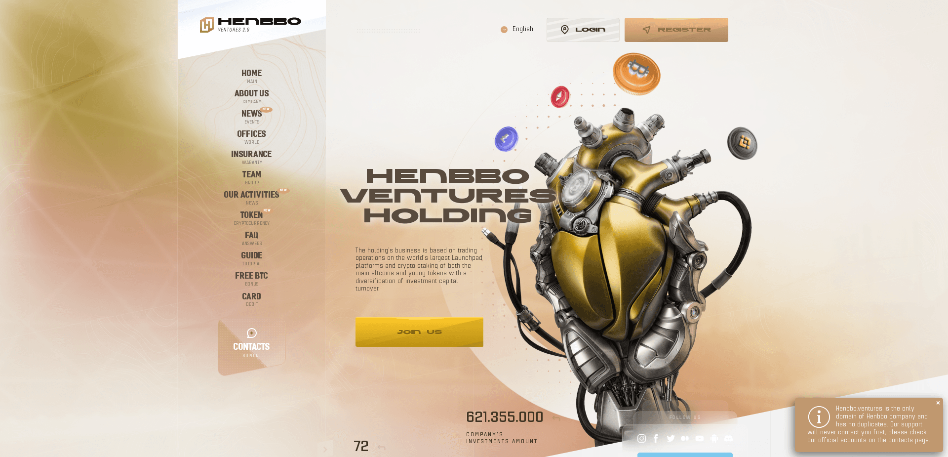 Screenshot for henbbo.ventures - 3