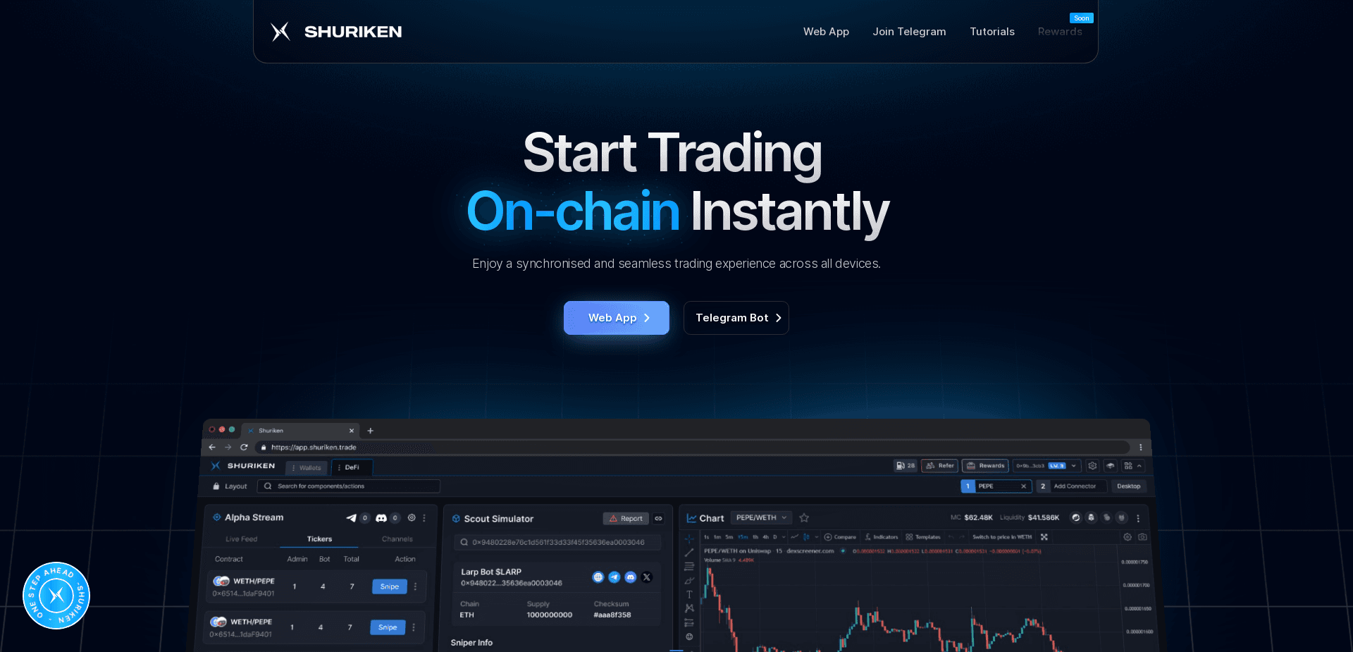 Screenshot for shuriken.trade - 1