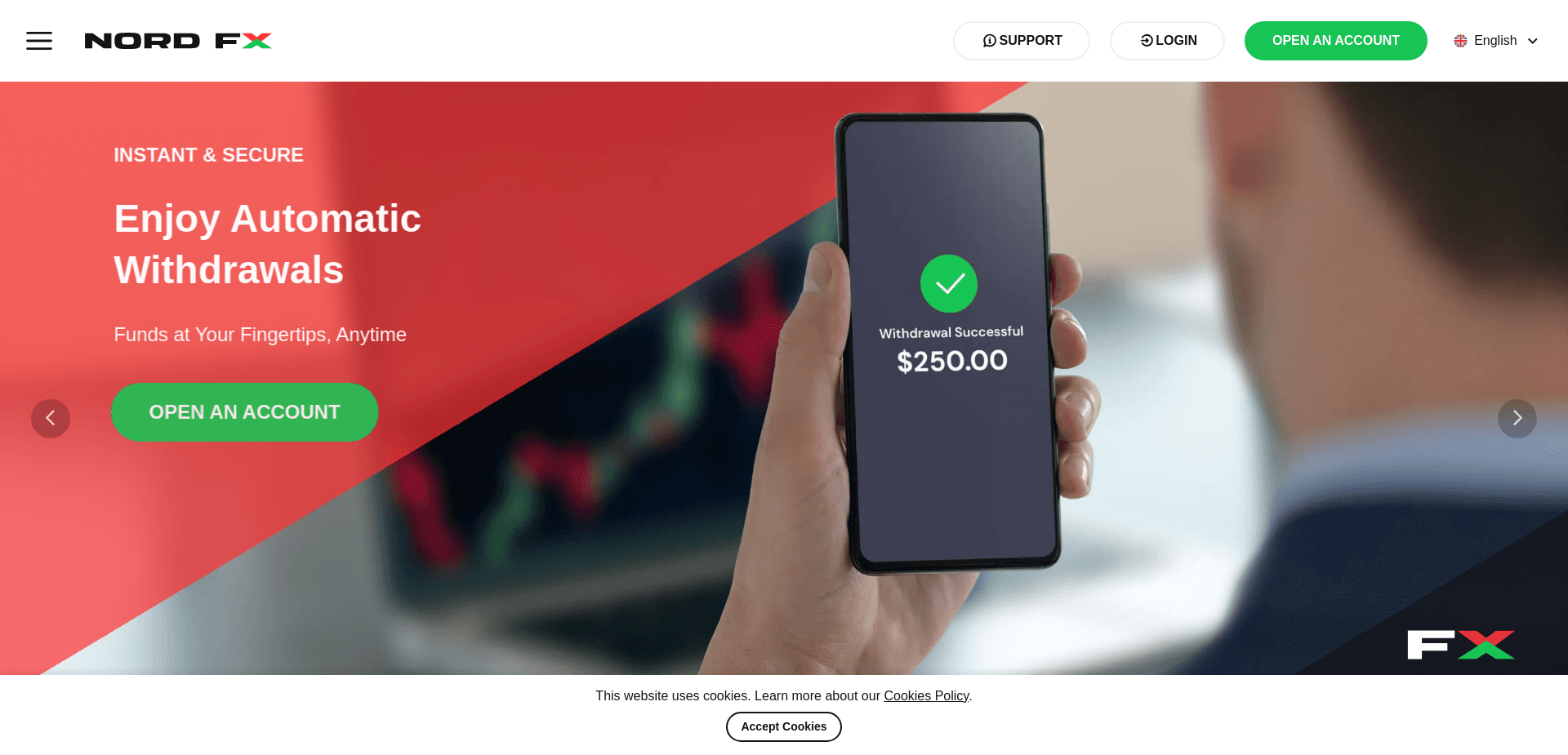 Screenshot for nordfx.com - 0