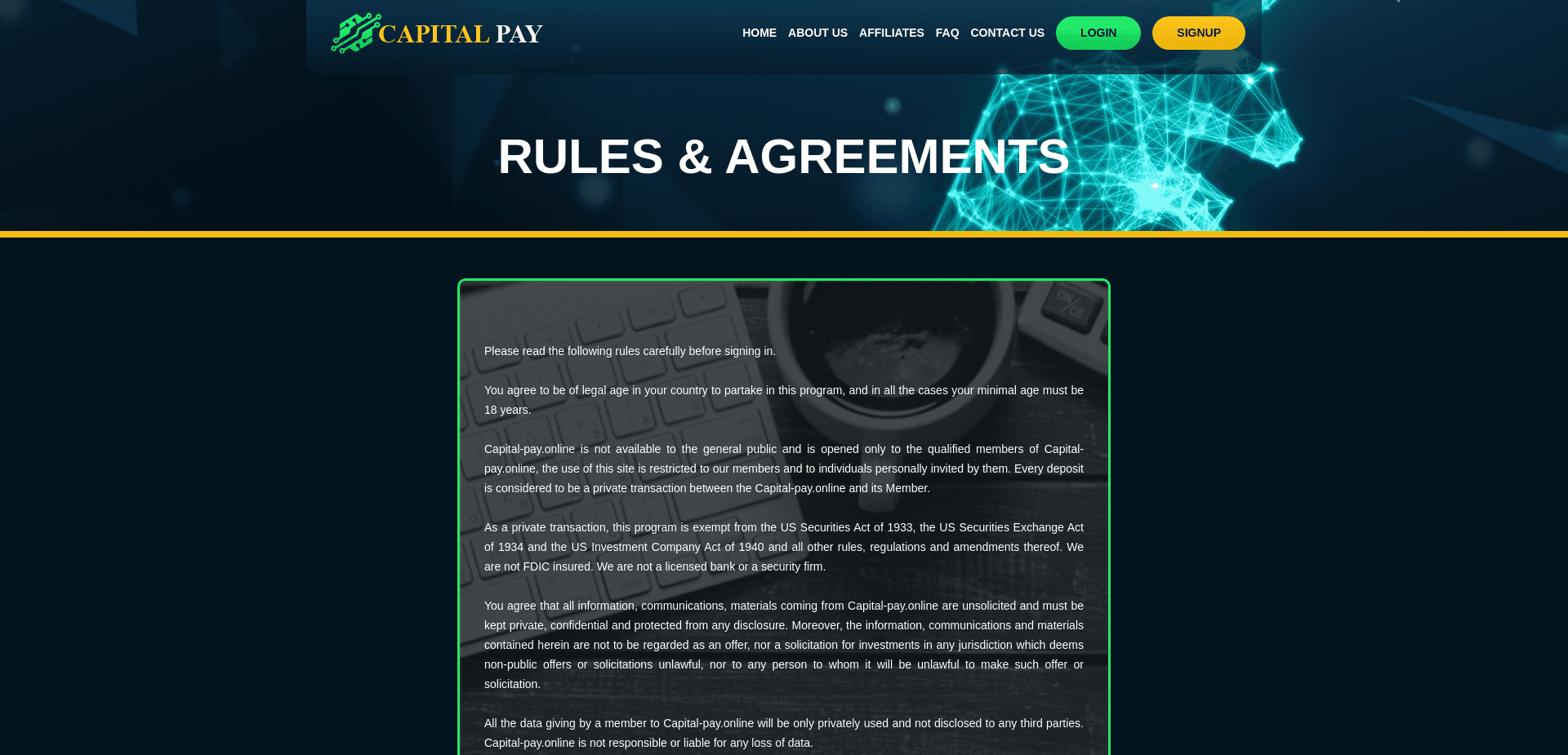 Screenshot for capital-pay.online - 1