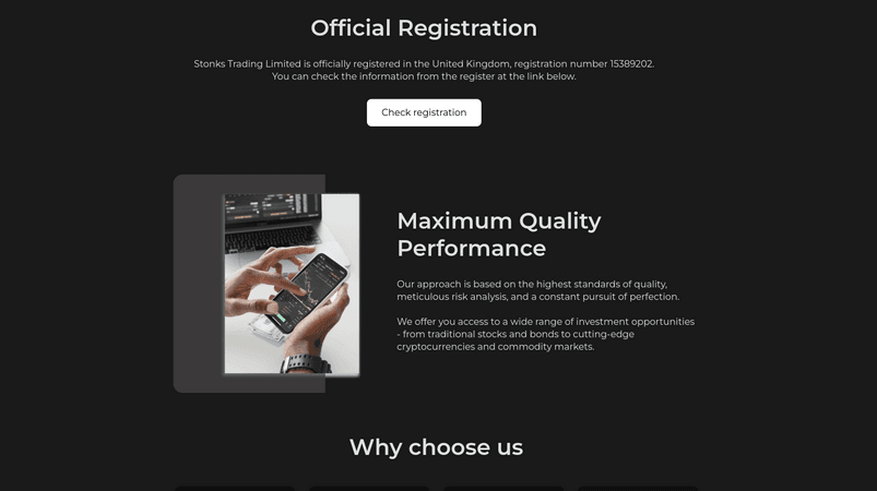 обзор платформы Stonks Trading - описание