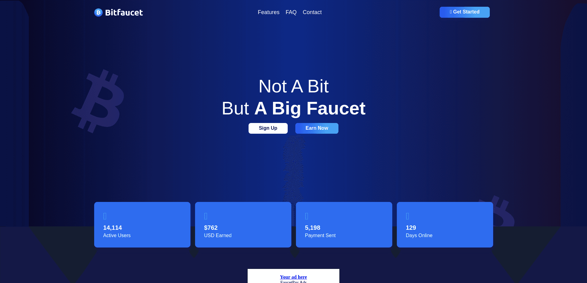 Screenshot for bitfaucet.net - 0