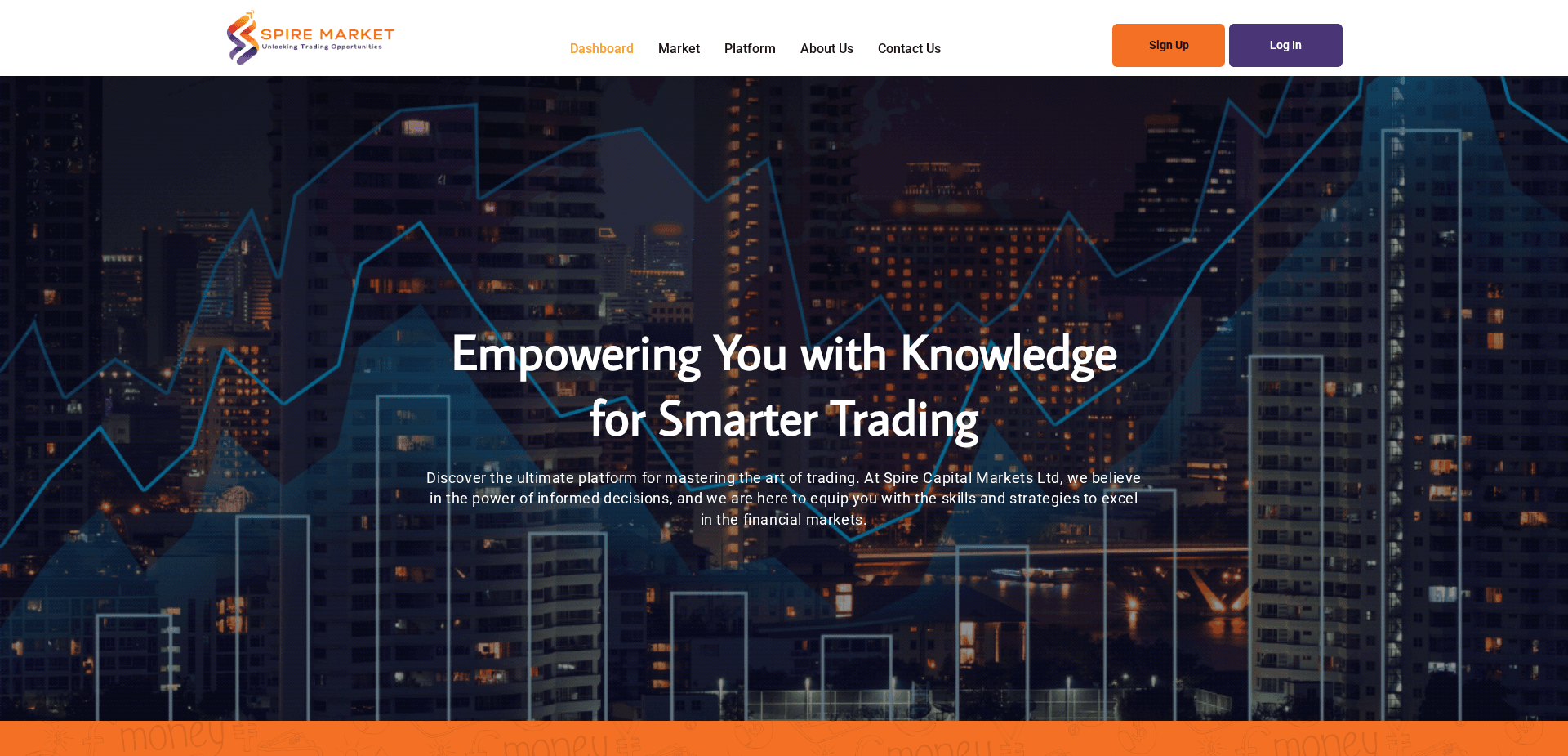 Screenshot for spiremarkets.com - 3