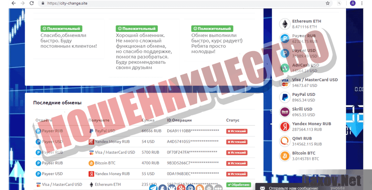 24 Change - Мошенничество