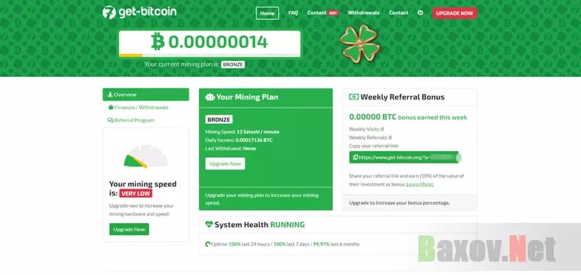 Личный кабинет хайпа