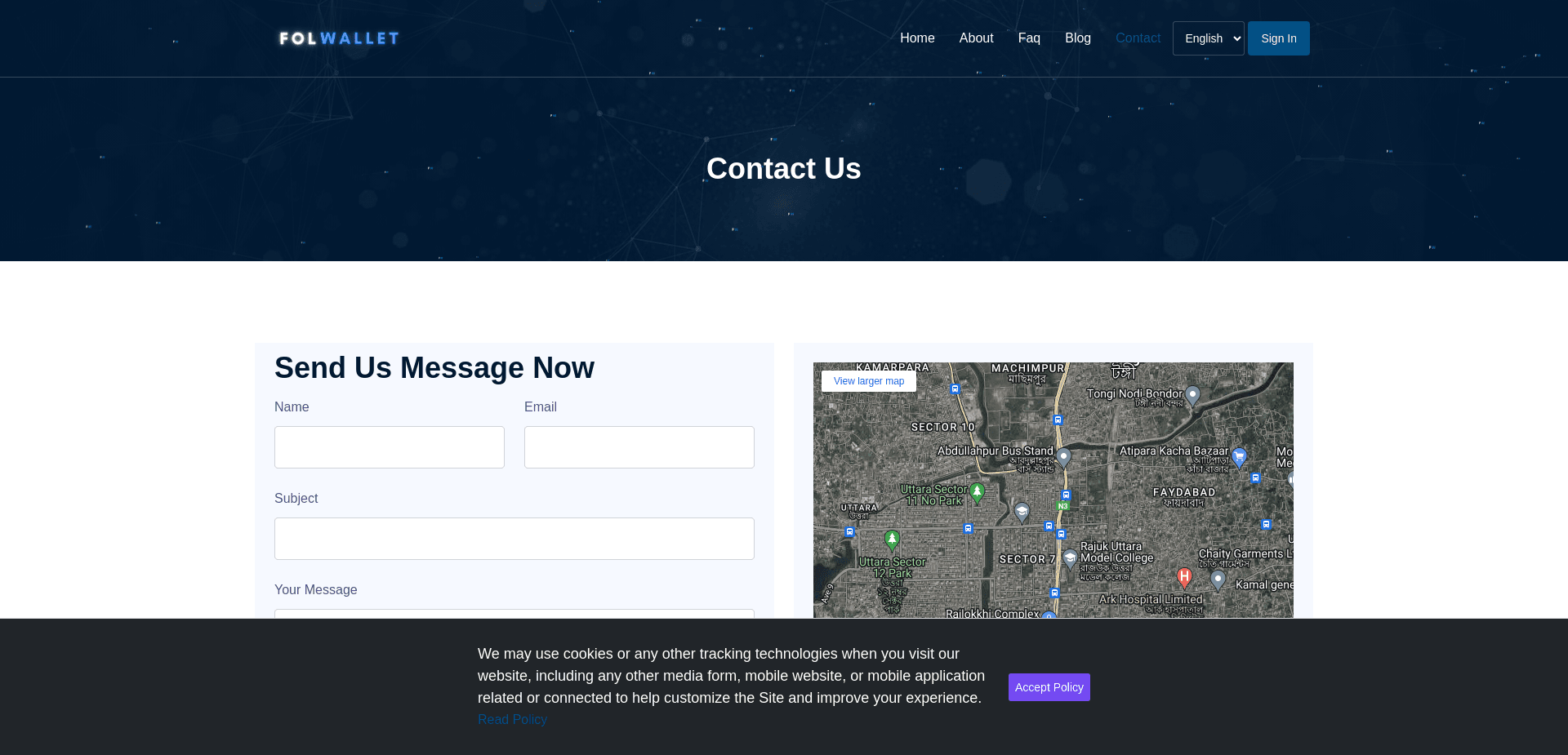 Screenshot for folwallet.org - 3