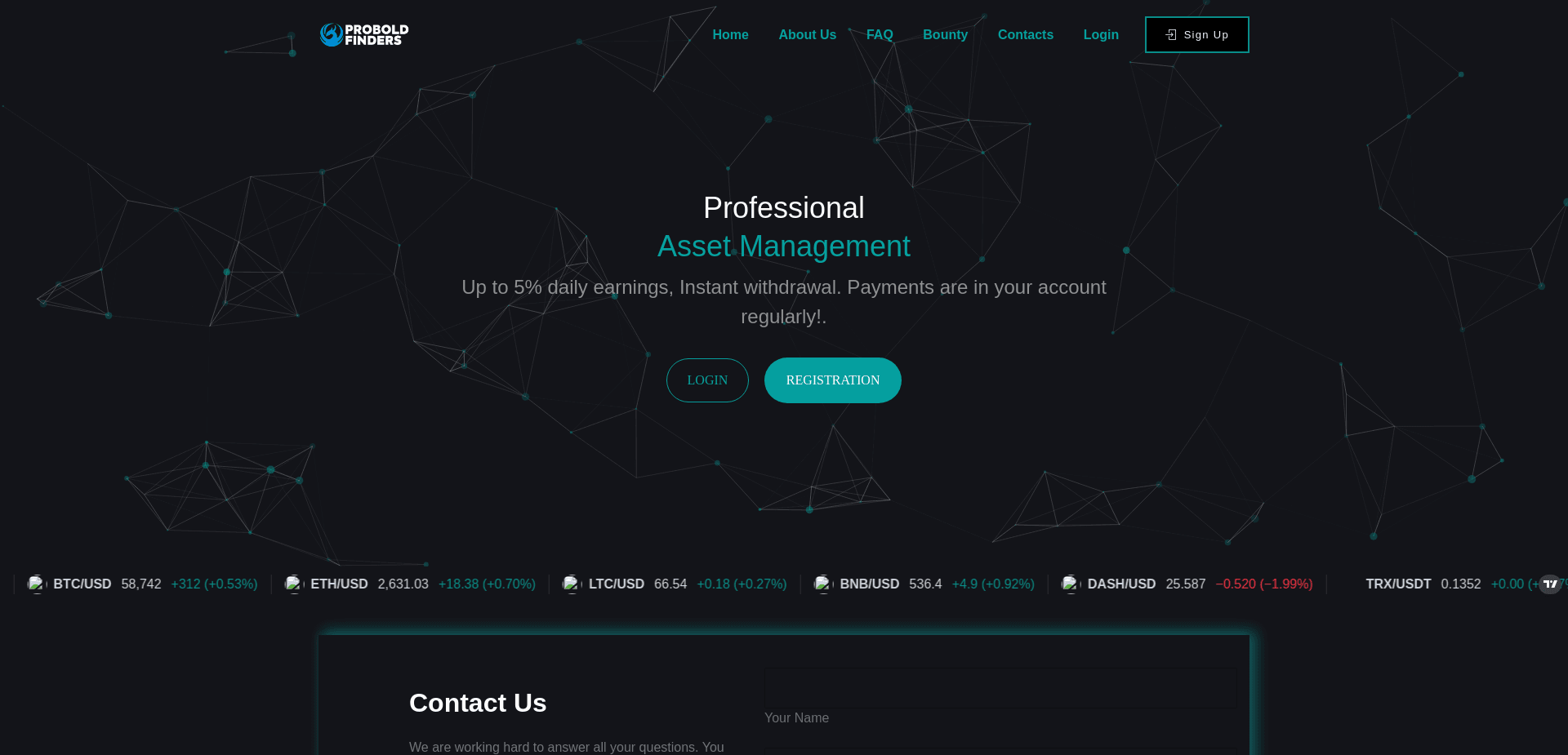 Screenshot for proboldfinders.com - 0
