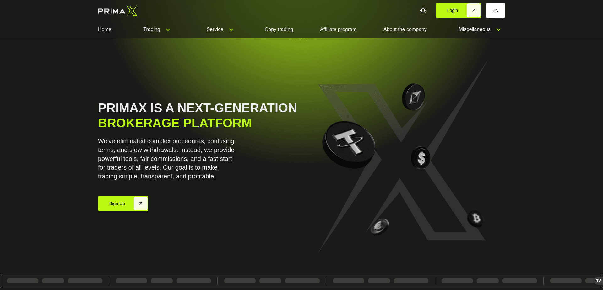 Screenshot for primax.broker - 0