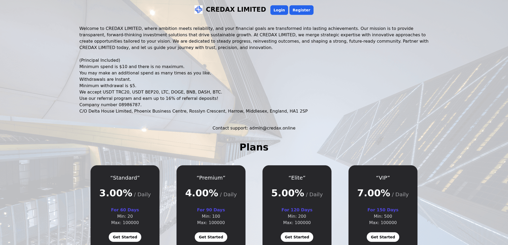 Screenshot for credax.online - 1