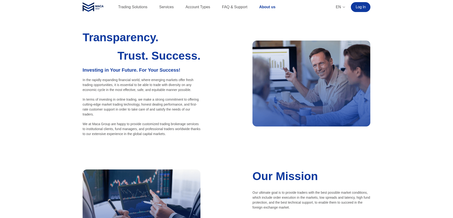 Screenshot for maca-group.io - 0