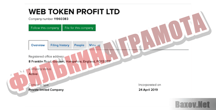 WEB TOKEN PROFIT Филькина грамота