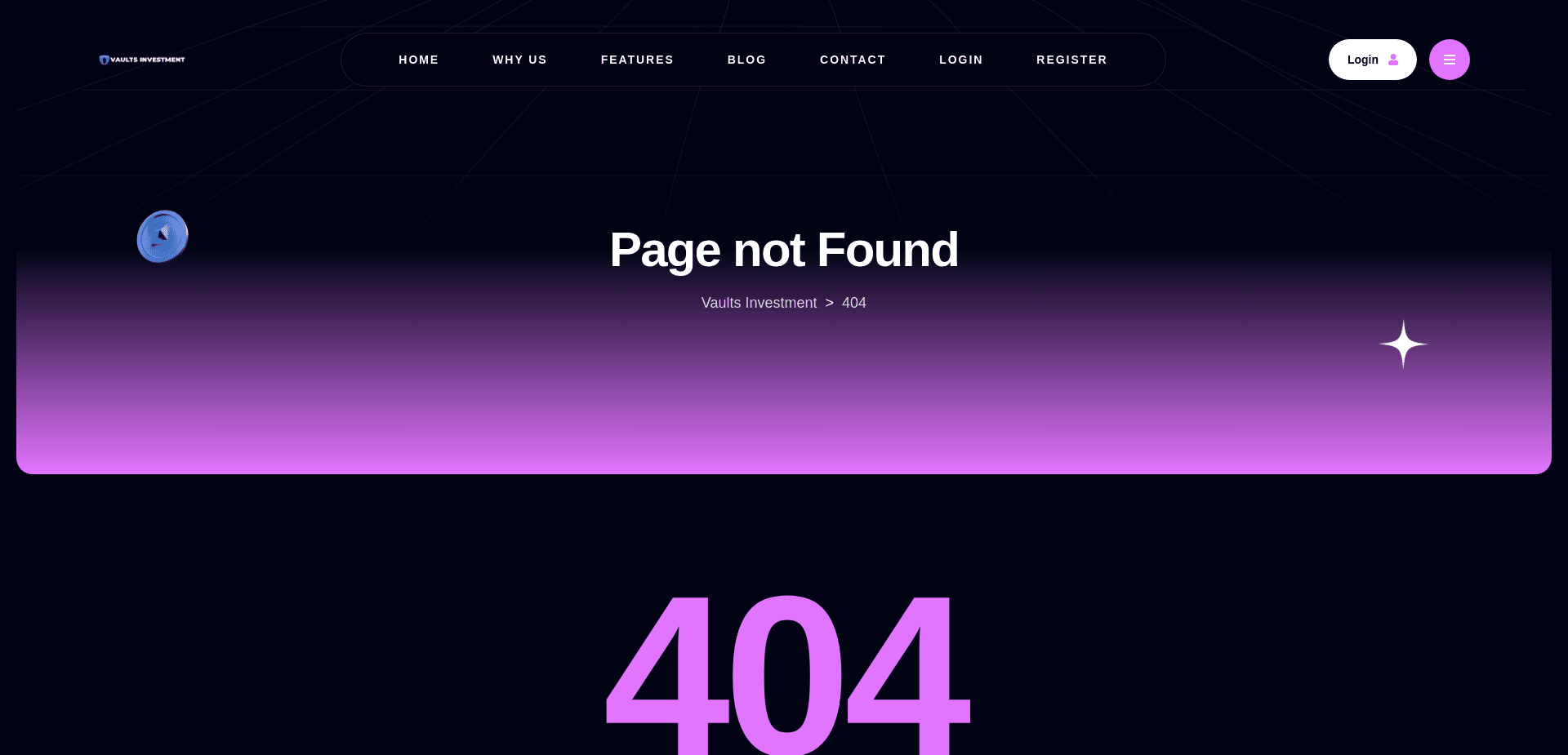 Screenshot for vaultsinvestment.com - 1