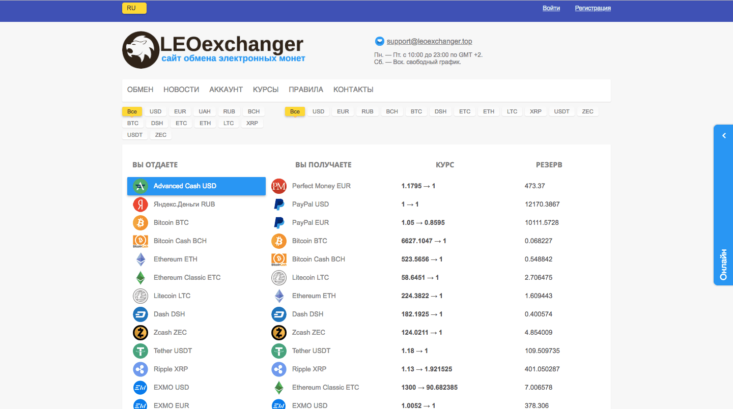 LEOexchanger - Лохотрон