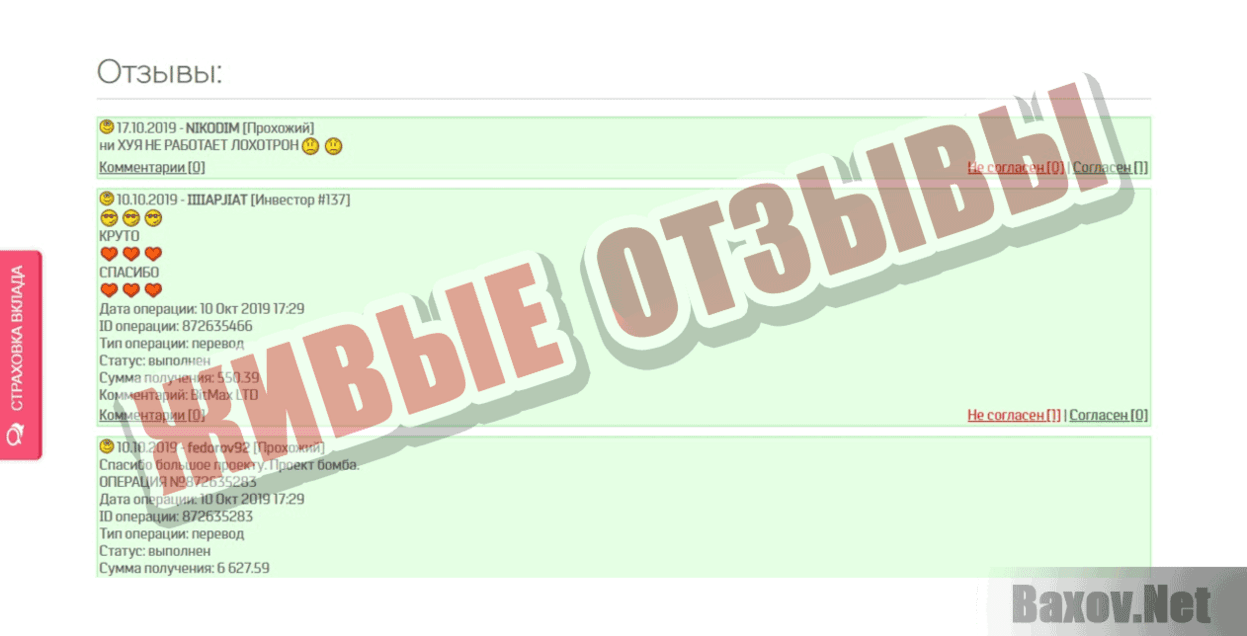 BitMax LTD Живые отзывы