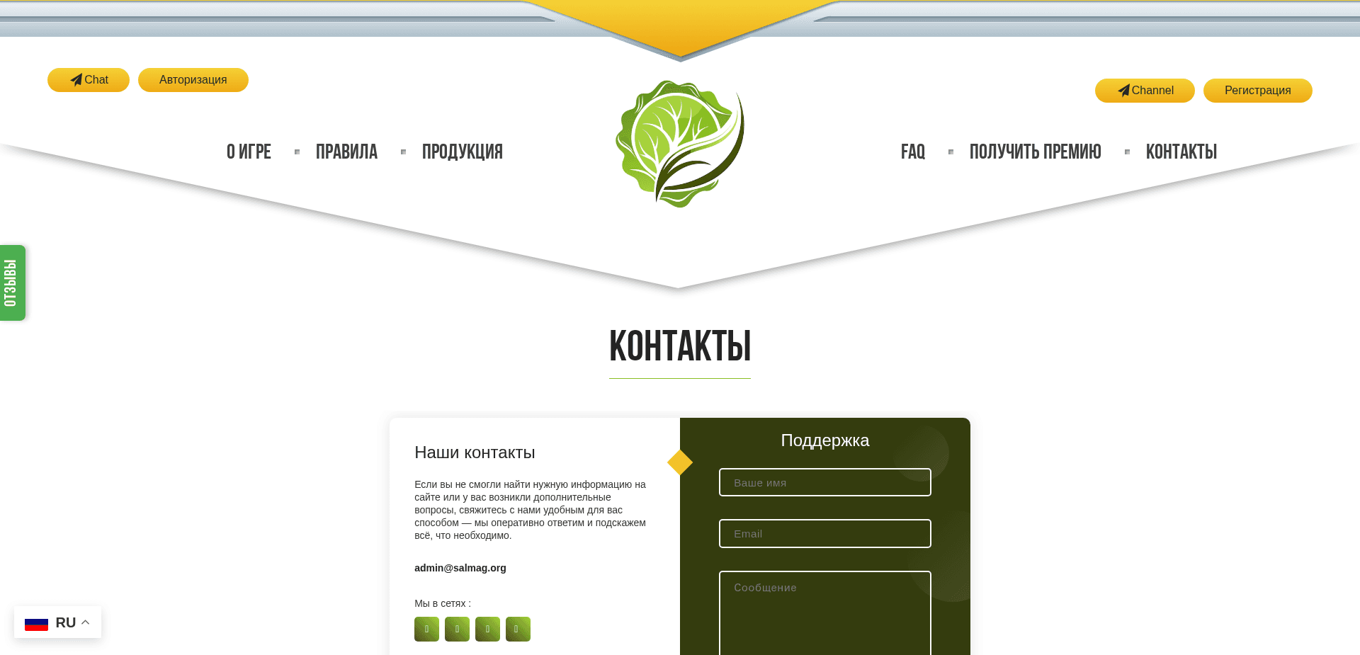 Screenshot for salmag.org - 3