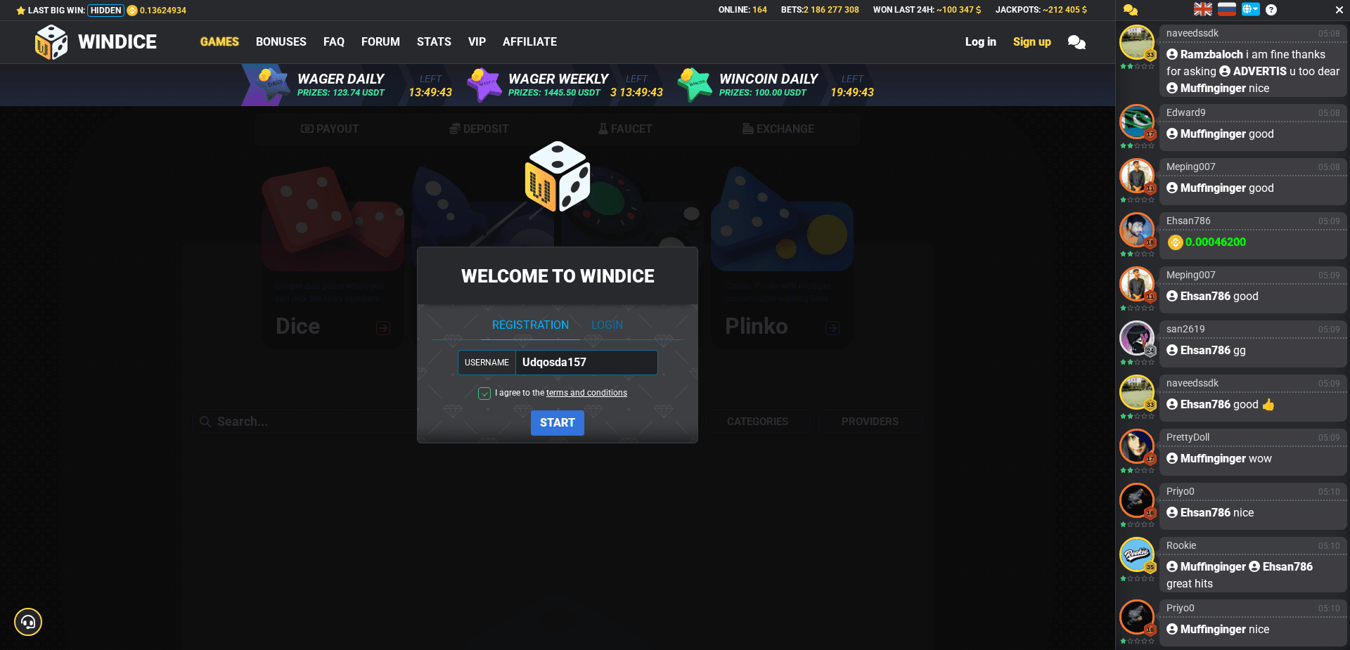 Screenshot for windice.io - 3