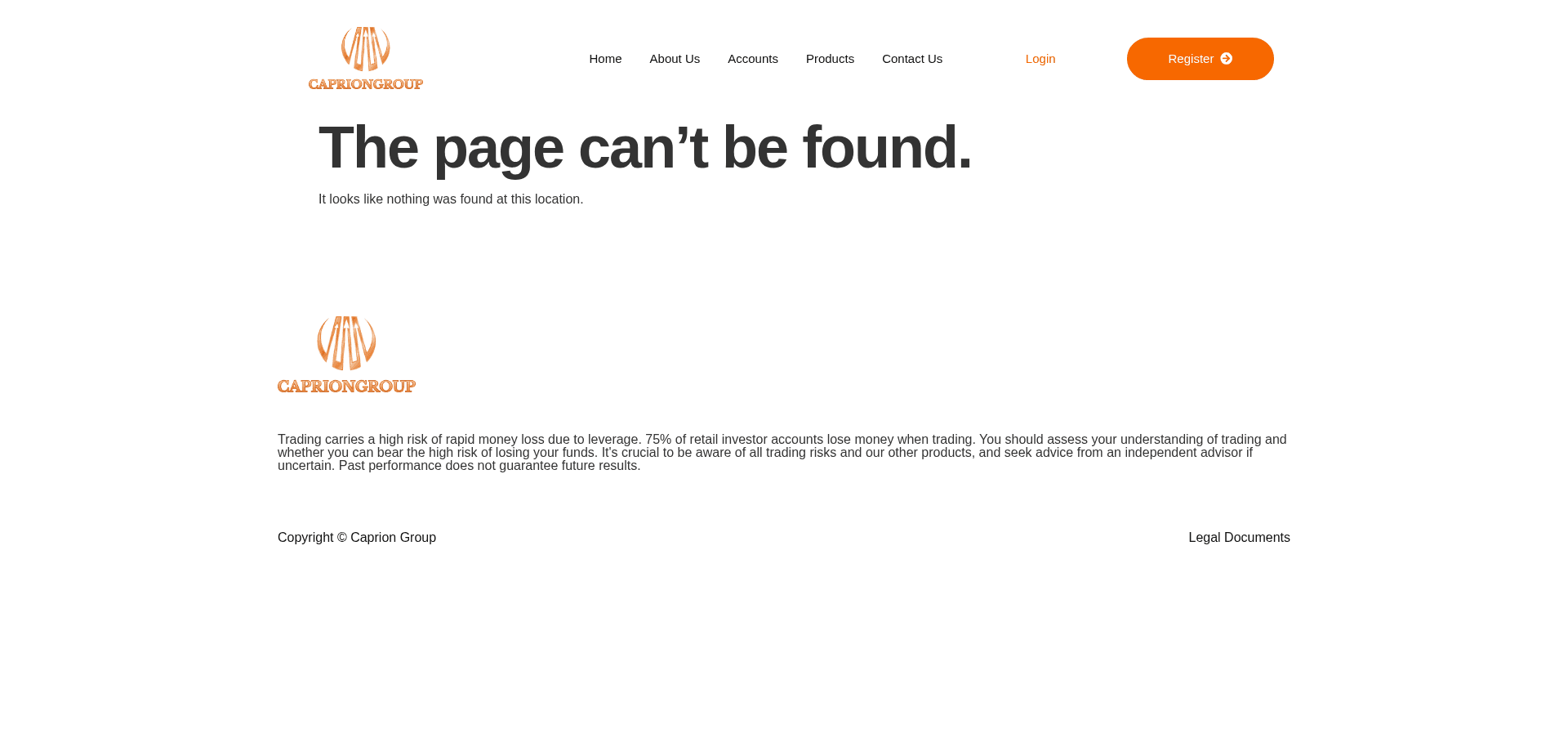Screenshot for capriongroup.com - 0