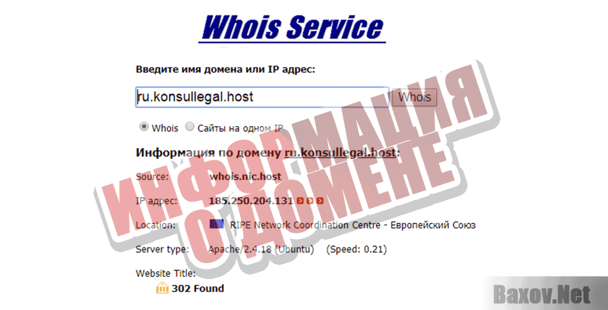 Частные юридические услуги Информация о домене