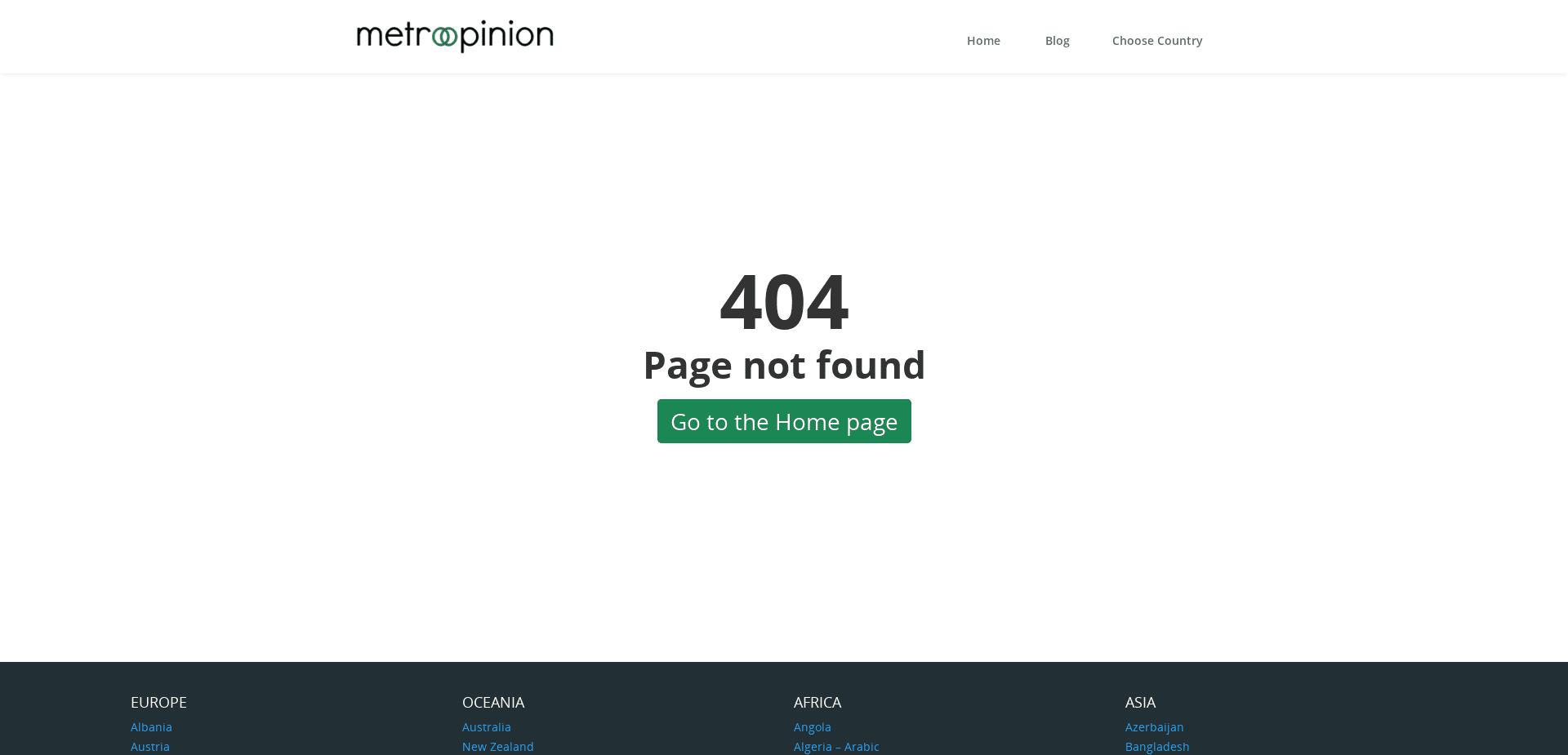 Screenshot for metroopinion.com - 1