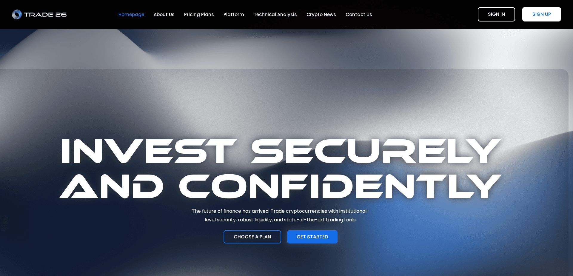 Screenshot for trade26.com - 3