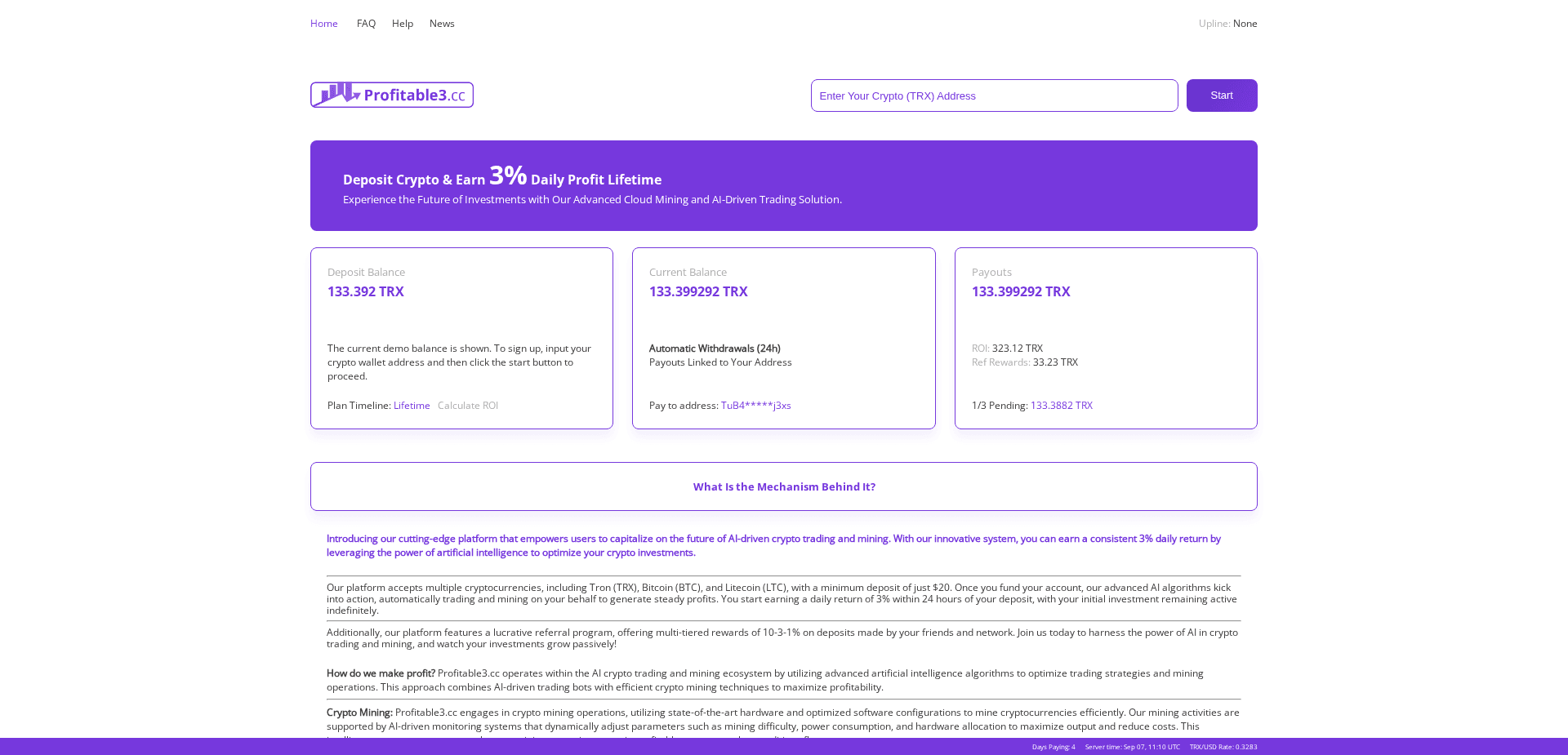 Screenshot for profitable3.cc - 1