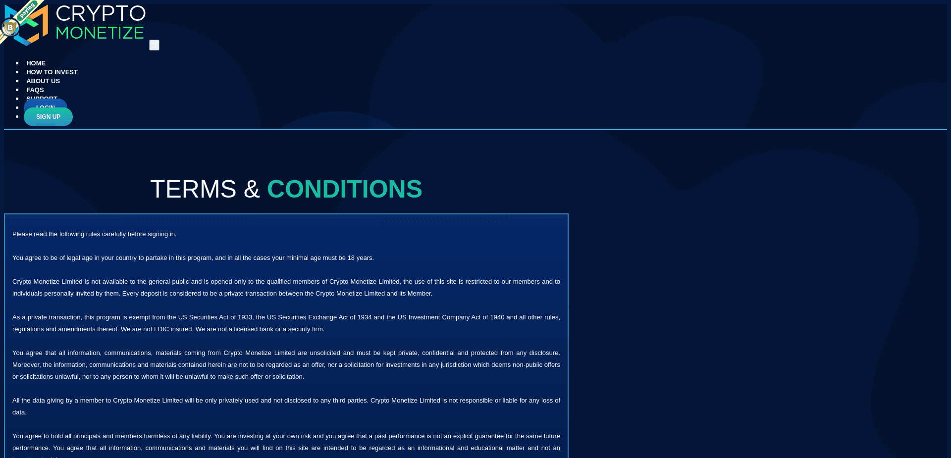 Screenshot for cryptomonetize.net - 3