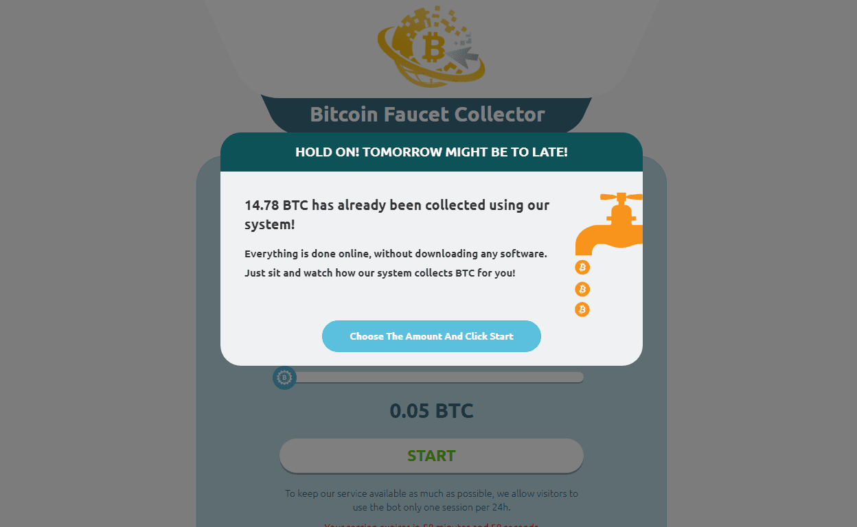 Bitcoin Faucet Collector