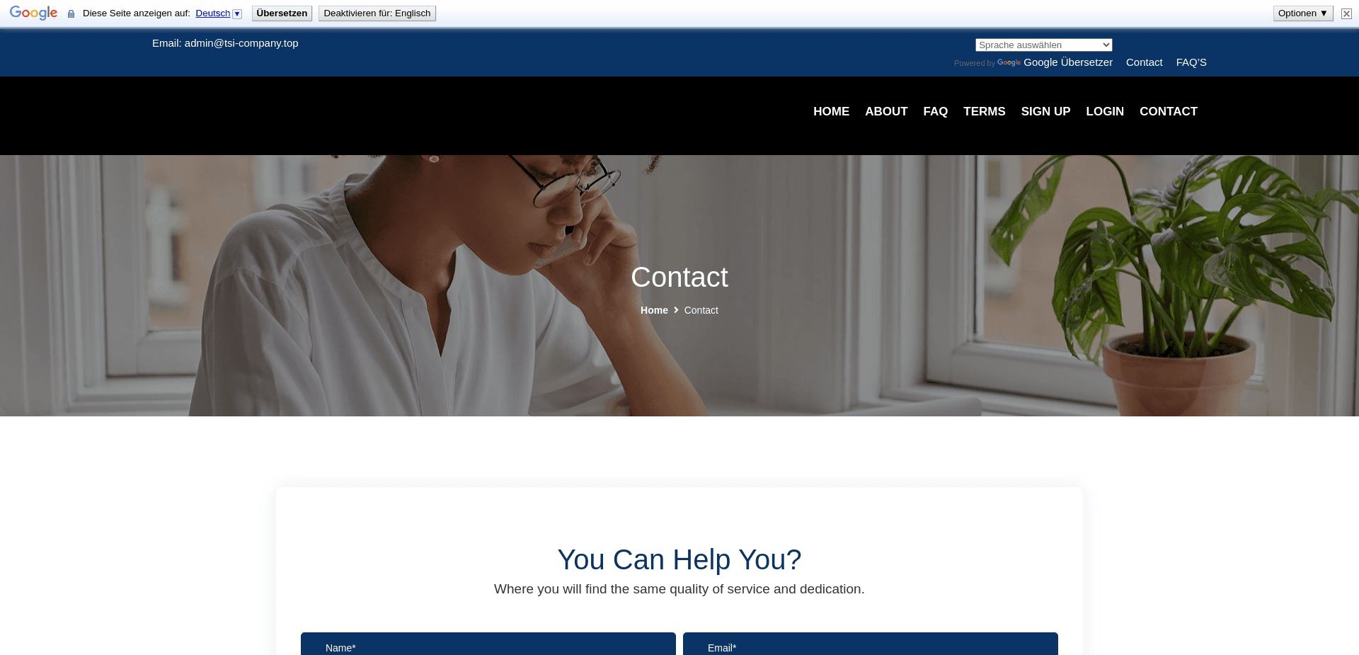 Screenshot for tsi-company.top - 0