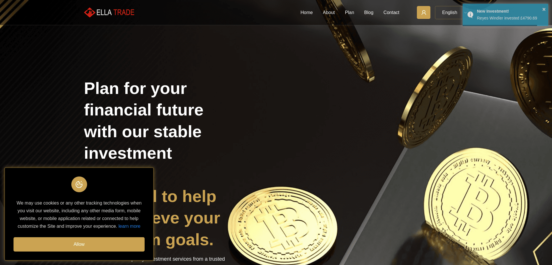 Screenshot for ellastrade.com - 4