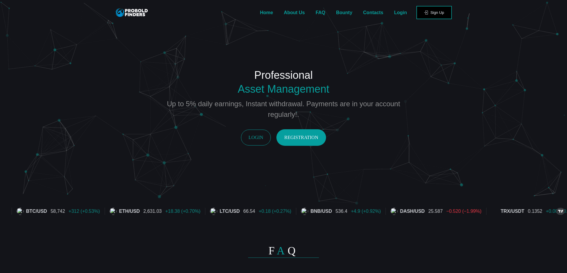 Screenshot for proboldfinders.com - 2