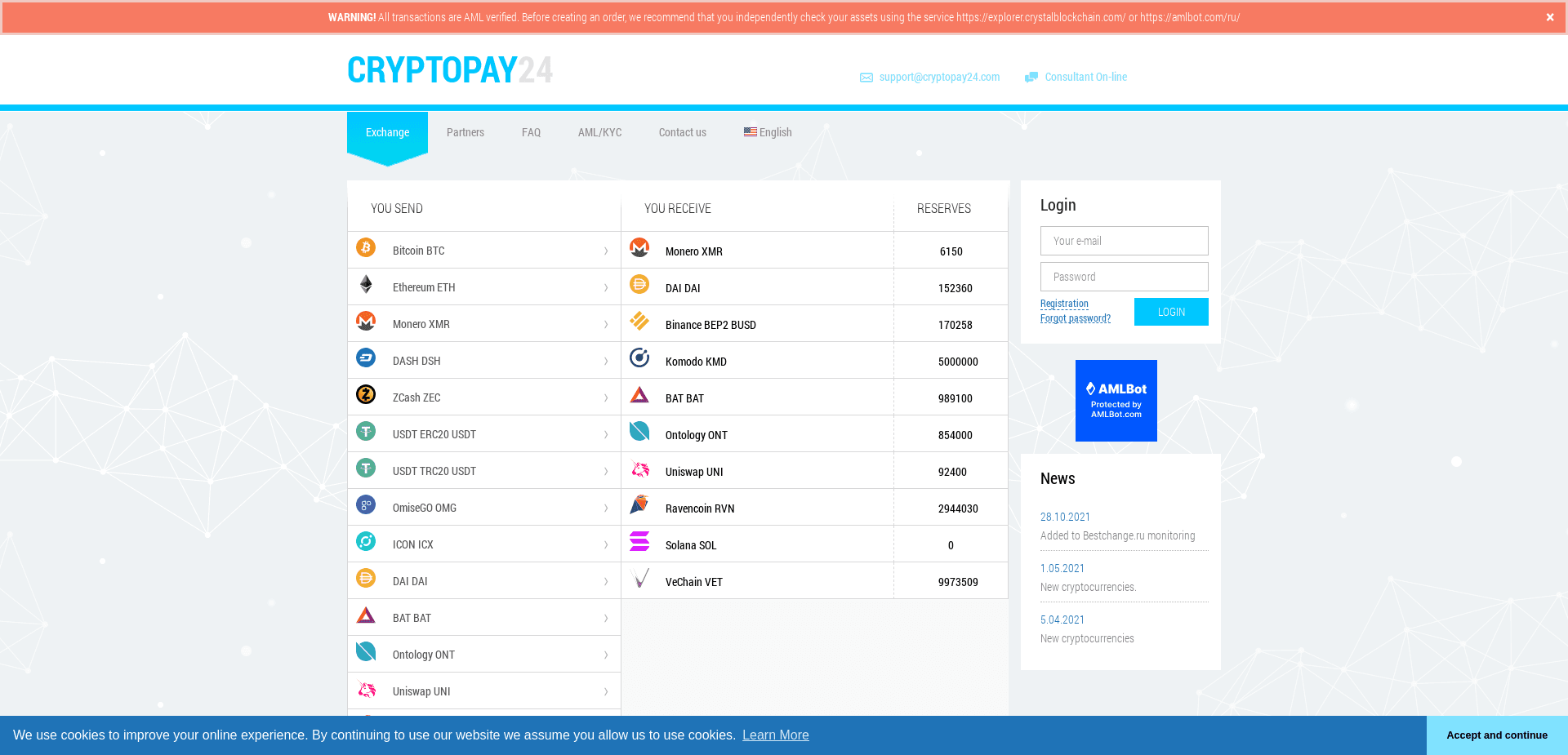 Screenshot for cryptopay24.com - 0