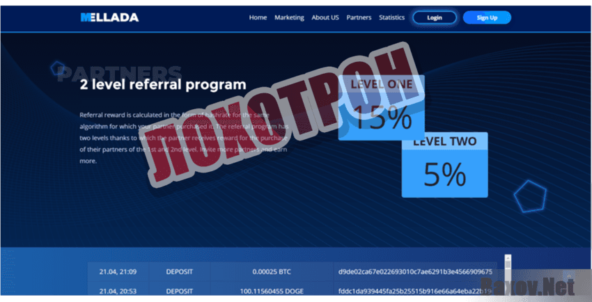 Mellada cloud mining company - Лохотрон