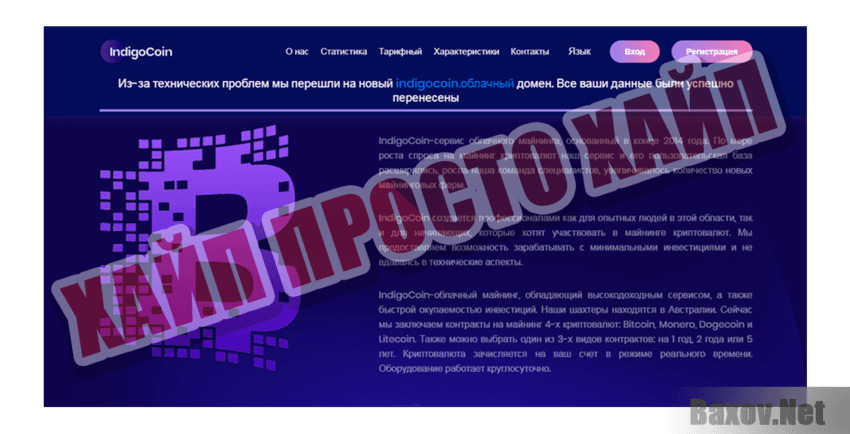 IndigoCoin Хайп Просто хайп