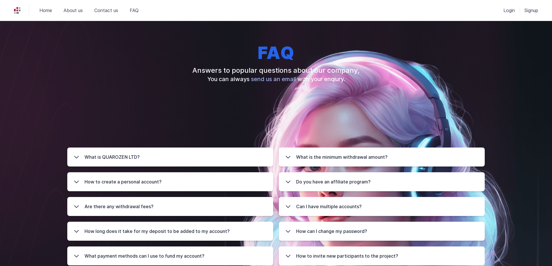Screenshot for quarozen.store - 1