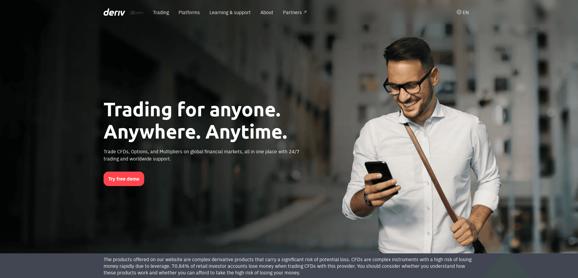 Screenshot for binary.com - 1