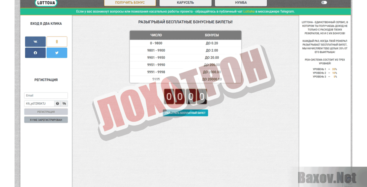 Lottoha Лохотрон