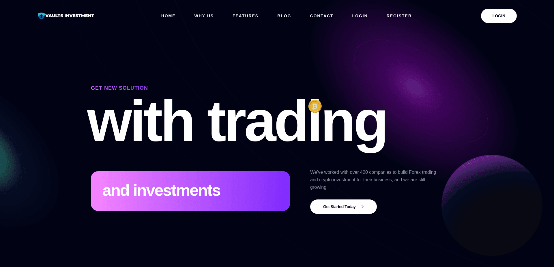 Screenshot for vaultsinvestment.com - 2