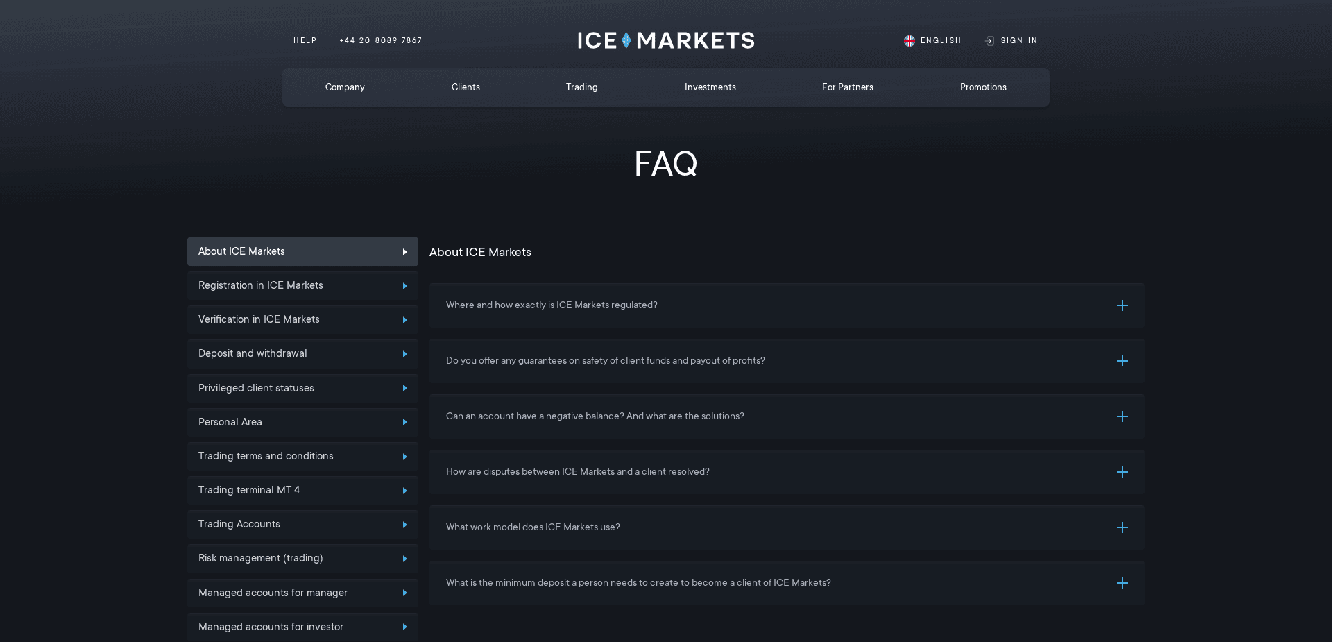 Screenshot for ice-fx.com - 1