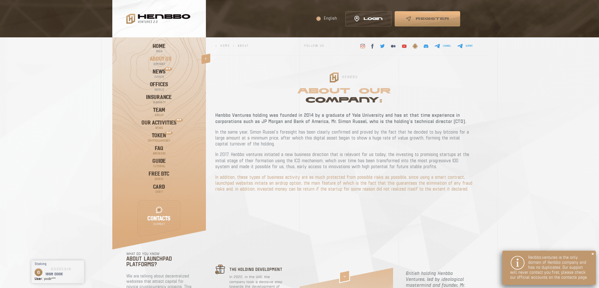 Screenshot for henbbo.ventures - 2