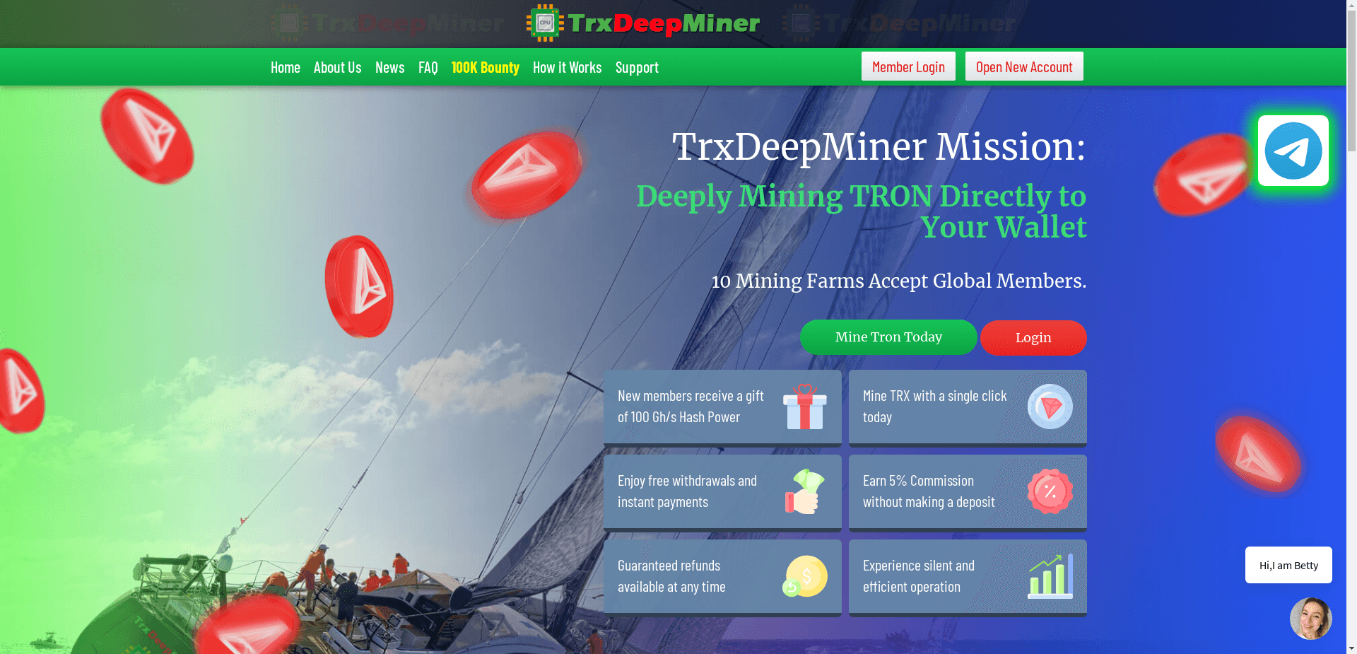Trxdeepminer отзывы и обзор. Развод, лохотрон или правда. Только честные и правдивые отзывы.