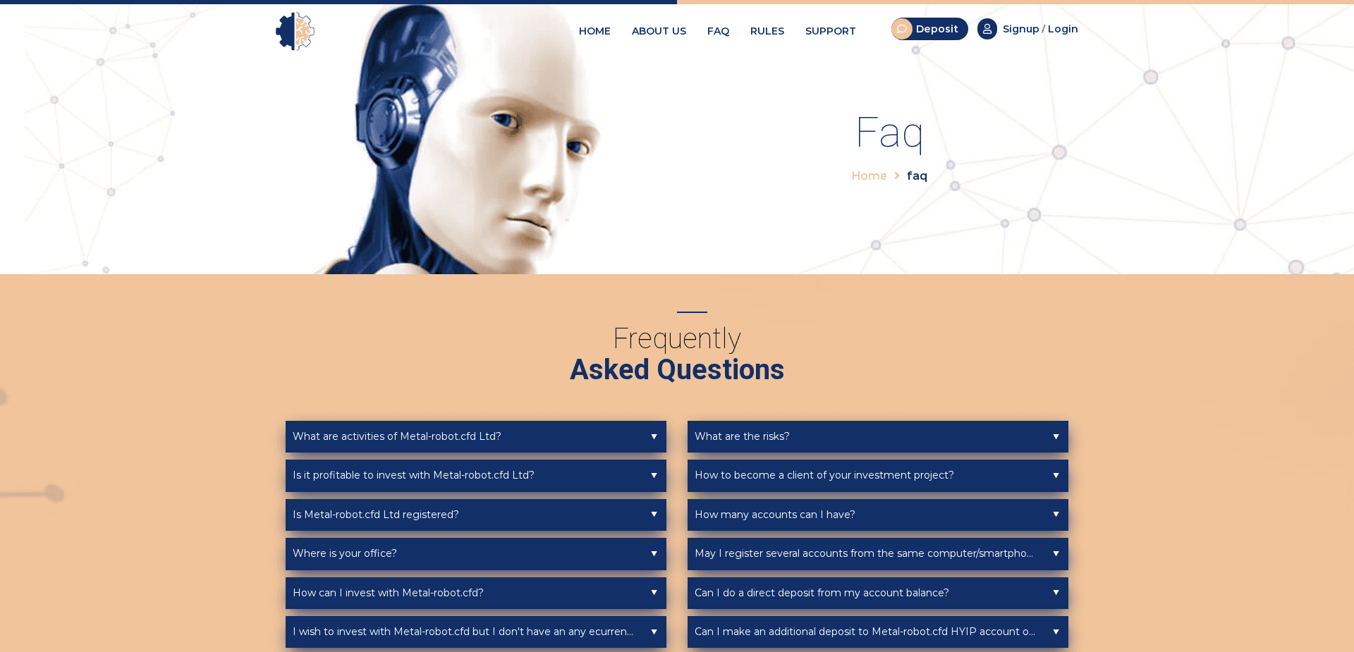 Screenshot for metal-robot.cfd - 0